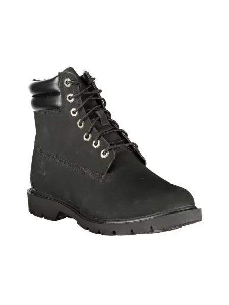 Lniane botki Timberland z długim rękawem czarne