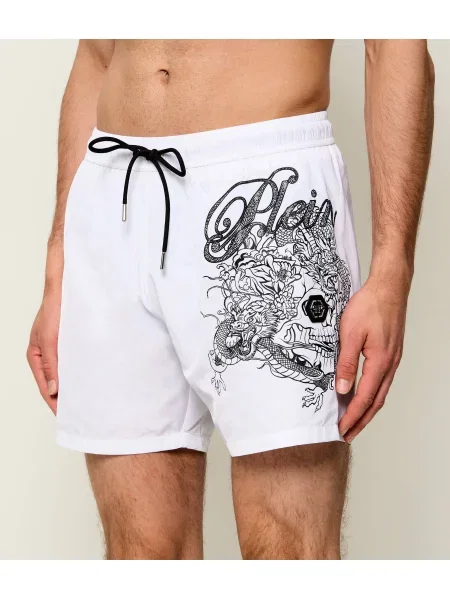Pantaloni scurți Philipp Plein alb