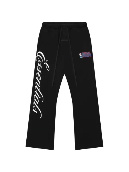 Pantaloni Fear Of God Essentials cu imagine alergare negru