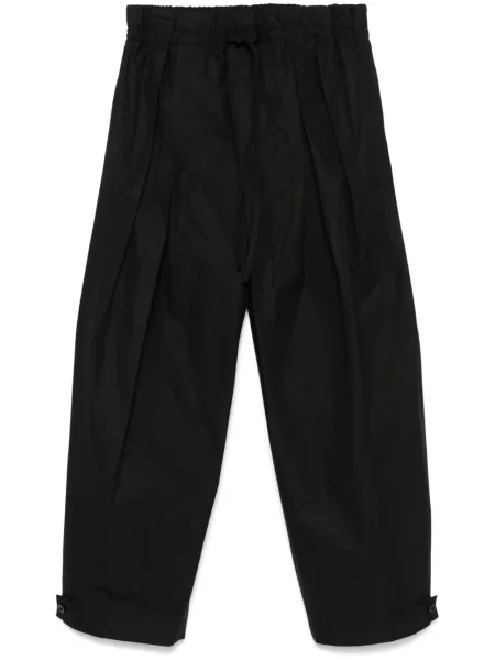 Pantaloni plisați Jil Sander negru