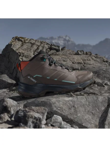Sneakersy Adidas Terrex trekkingowe pomarańczowe