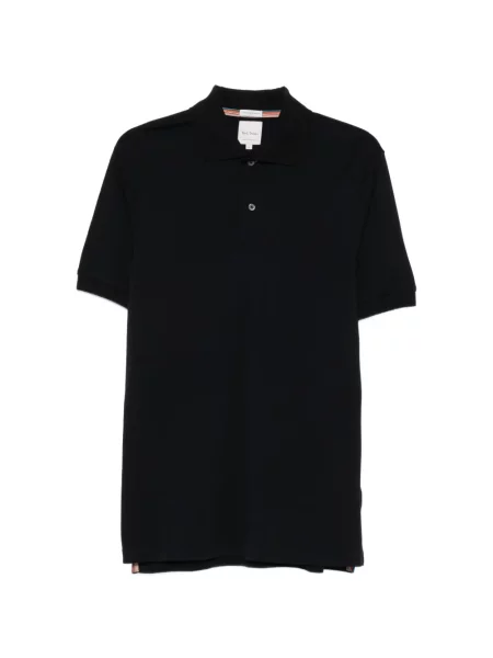 Scurt tricou polo Paul Smith de lână albastru