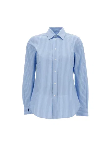 Koszula Polo Ralph Lauren w paski niebieska