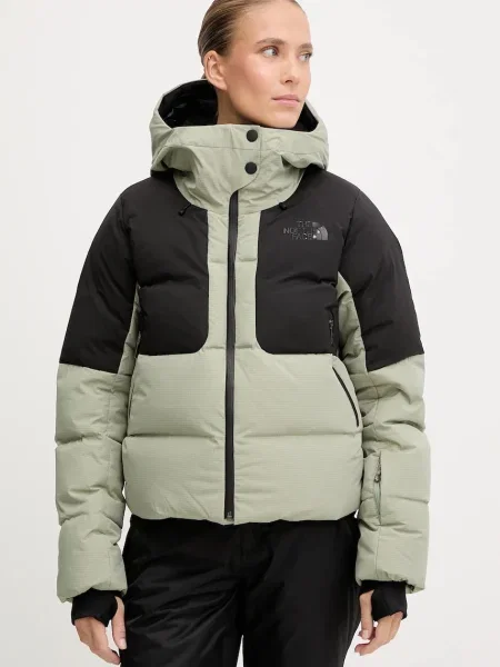 The North Face geacă de schi din puf Cold Spell verde