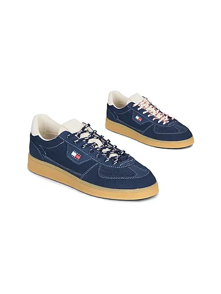 Tommy Jeans MU THE GREENWICH EDGE SUEDE superge semišaste modra