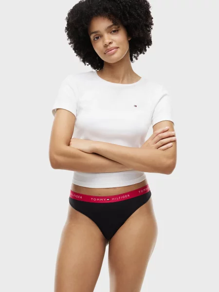 Стринги Tommy Hilfiger черные