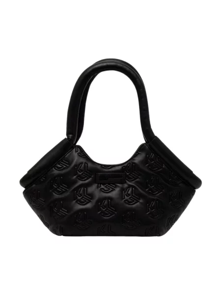 Karl Lagerfeld Jeans torebka hobo z imitacji skóry czarna