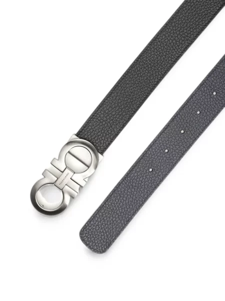 Cu centură curea Ferragamo cu cataramă negru