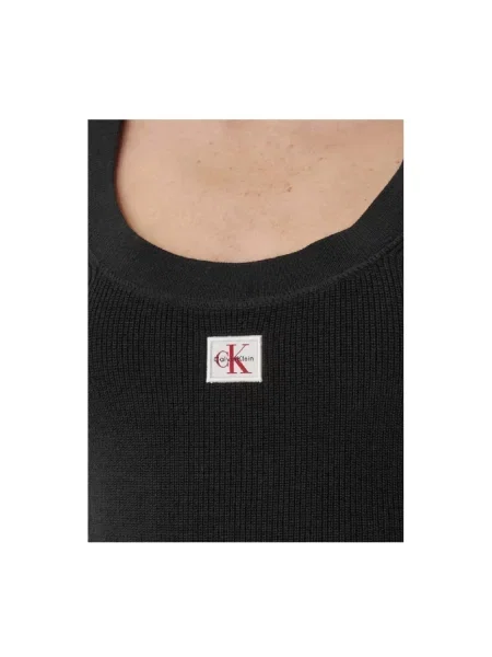 Top Calvin Klein bez rękawów czarny