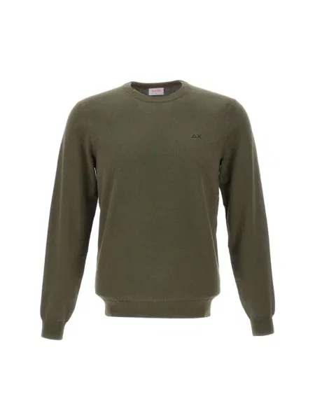 Dzianinowy sweter Sun68 zielony