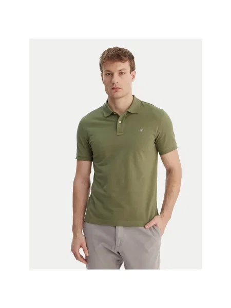 Gant Polo majica Shield zelena