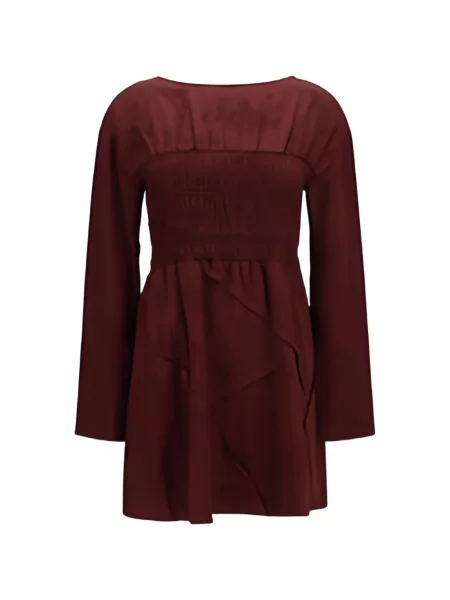 Lung rochie mini Ganni roșu