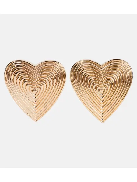 Cercei Self-portrait cu motiv cu inimi auriu