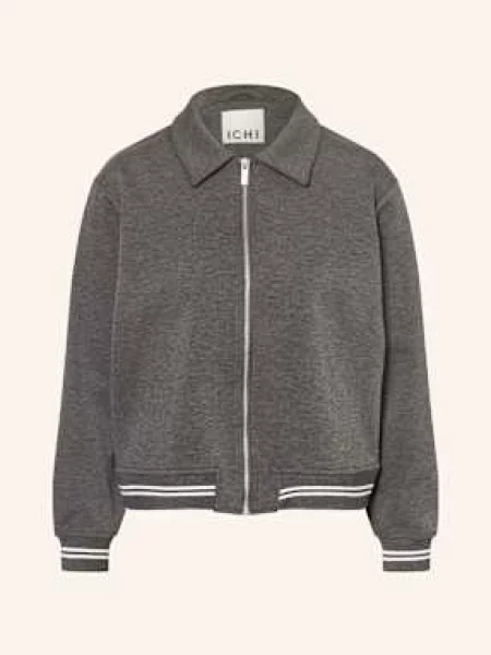 Ichi Bluza Rozpinana Ihkate Sporty grau szara