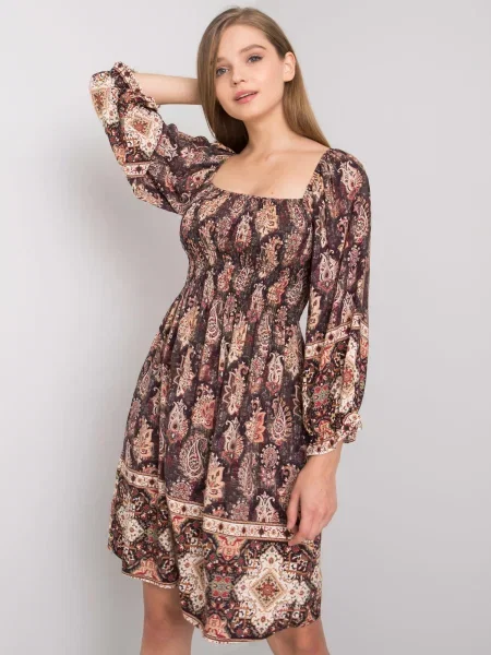 Rochie Fashionhunters de costum maro