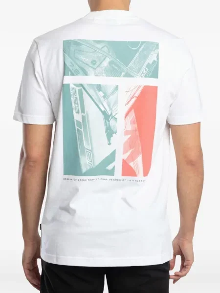 Tricou Boss cu imagine alb