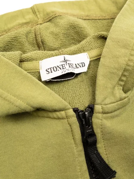 Bluza z kapturem dziecięca Stone Island zielona