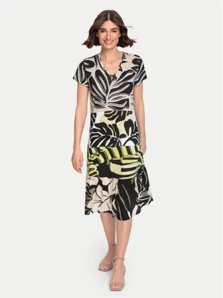 Olsen Лятна рокля Цветен