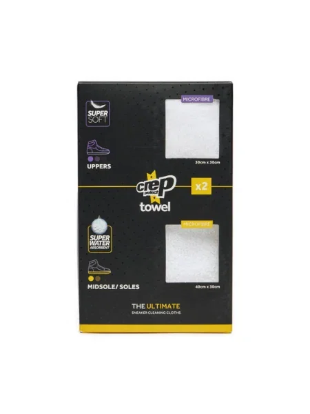 Кърпичка за обувки Crep Protect CREP Protect Ultimate Microfibre Towel 2 броя бяло