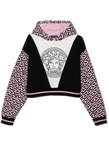 Bluza z kapturem dziecięca Versace czarna