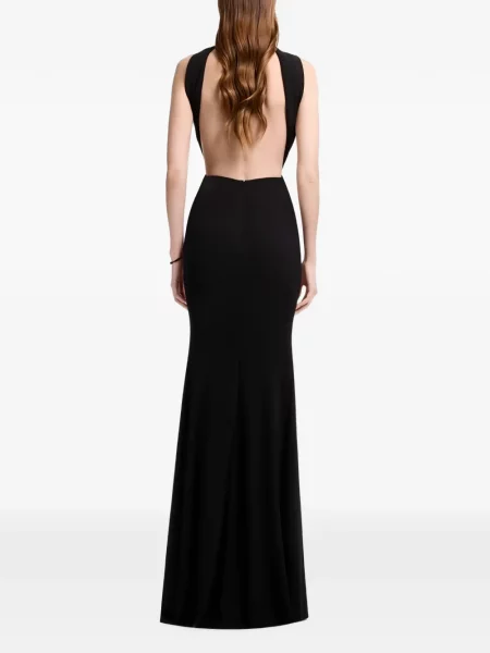 Rochie maxi Elie Saab drapată negru