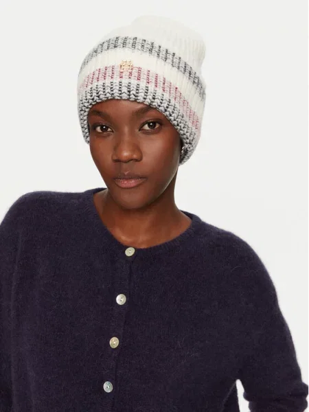 Kapa Tommy Hilfiger Th Varsity Ski Écru