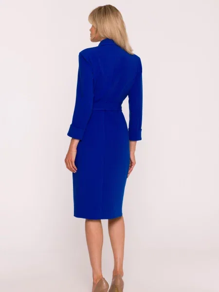 Rochie tip cămașă Stylove plic albastru