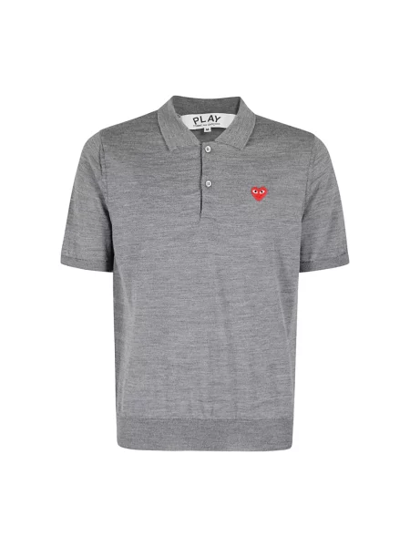 Koszulka polo Comme Des Garcons Play szara