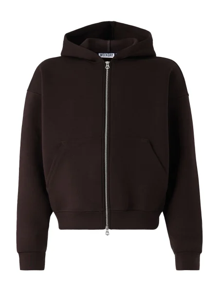 WEEKDAY Mikina Simon tmavě hnědá