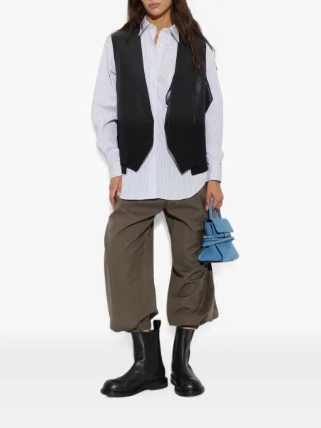 Pantaloni Moschino de lână maro