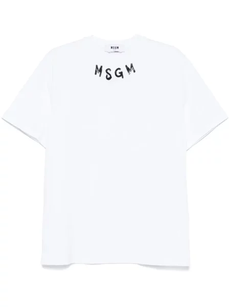 Tričko Msgm s potiskem bílé