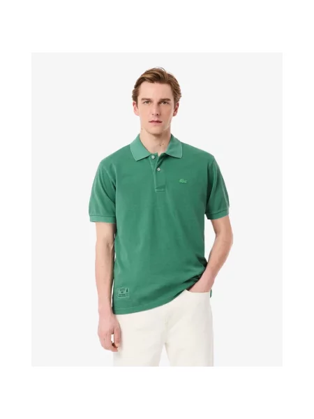 Koszulka polo Lacoste z krótkim rękawem zielona