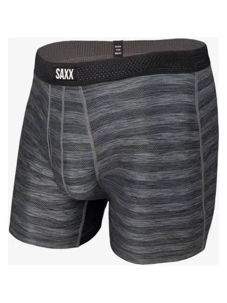 Bokserki SAXX Hot Shot czarno-szare S czarne