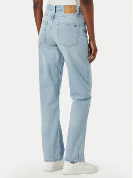 Tommy Jeans Jeans hlače Layla Svetlo Straight Fit modra