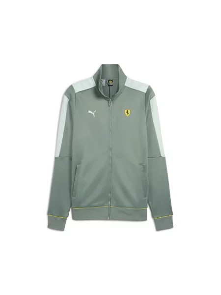 Демісезонна куртка PUMA Ferrari Race Jacket комбінований верх зелений