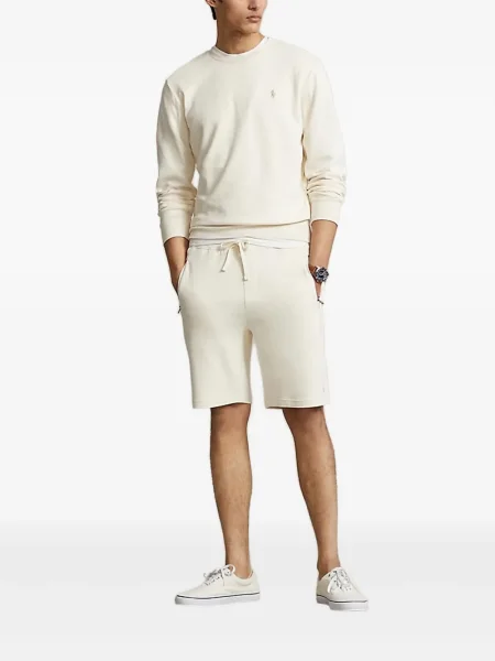 Lanena polo majica Polo Ralph Lauren karirana zelena