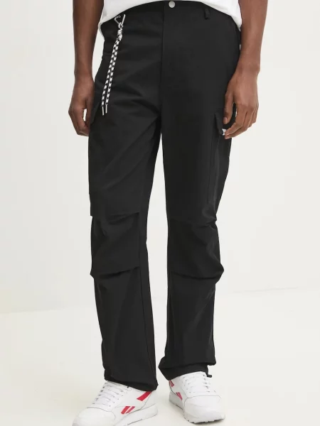 Панталон Sixth June със стандартна кройка черно