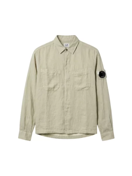 Koszula z krótkim rękawem C.p. Company casual beżowa