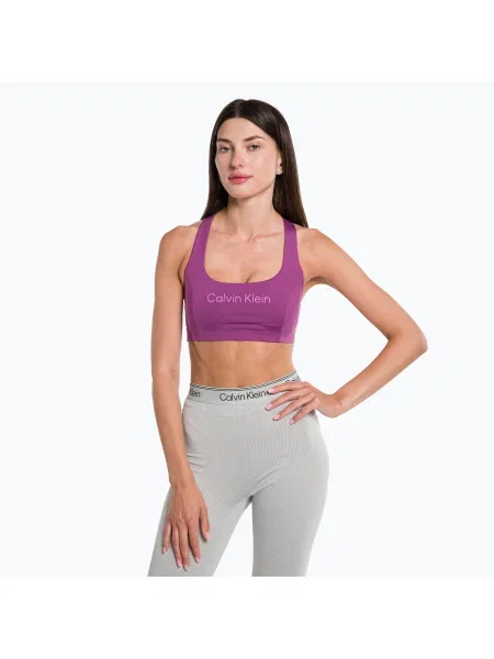 Fitness podprsenka Calvin Klein Medium Support VAE amethyst fialová
