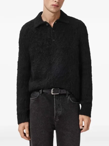 Dlouhé polotričko Allsaints černé