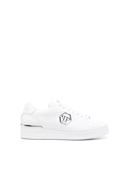 Sneakersy Philipp Plein skórzane białe