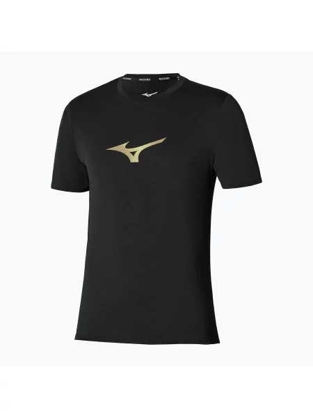 Tricou de alergare pentru bărbați Mizuno Core Runbird Short Sleeve Tee black negru
