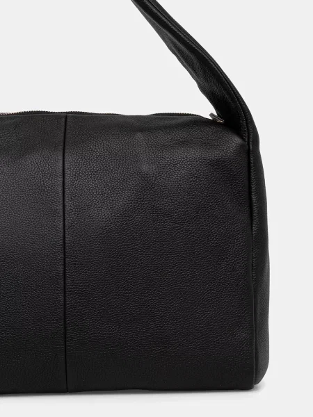 Kožená kabelka Tommy Hilfiger černá