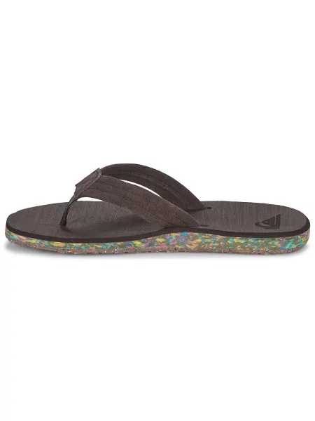 Pantofi Quiksilver din piele de căprioară maro
