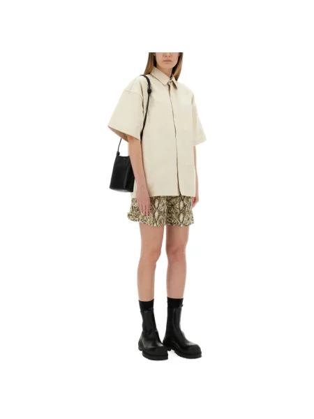 Koszula Jil Sander beżowa
