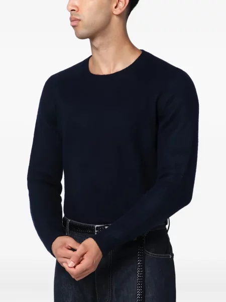 Svetr Drumohr s kulatým výstřihem modrý