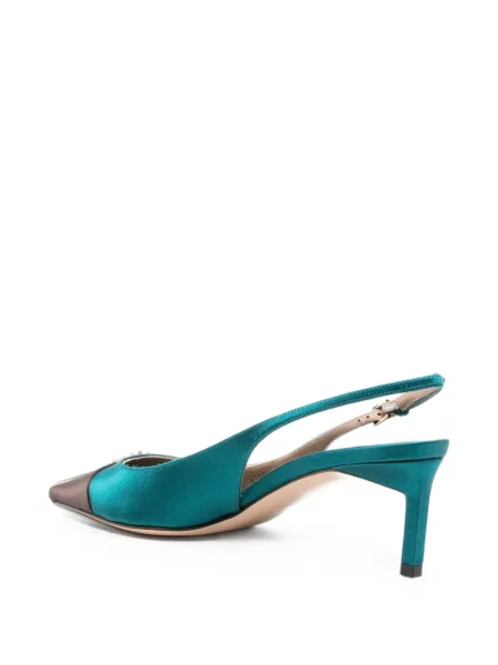 Pantofi cu toc Tom Ford slingback verde
