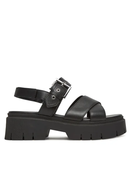 HUGO De piele sandale Kris negru