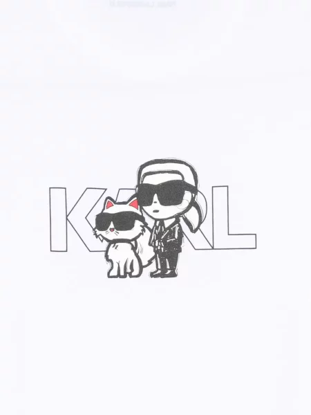 Γραφικός μπλούζα Karl Lagerfeld με σχέδιο λευκό