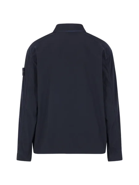 Geacă Stone Island cu strasuri albastru